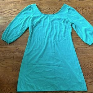 Size Small mint green mini dress. Silky material